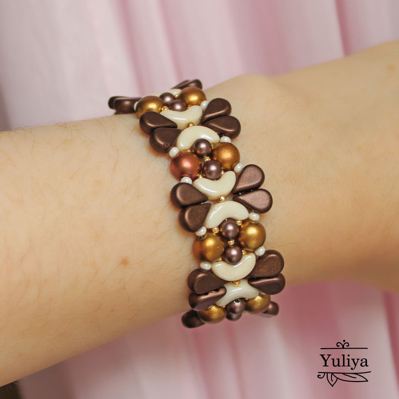 PDF Tutorial Bracelet "Milk Chocolate"