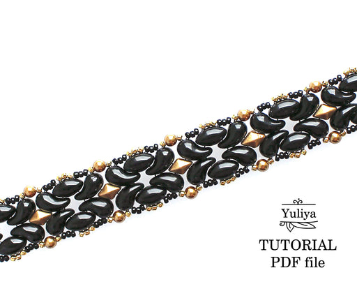 PDF Tutorial Bracelet "Black Owl"