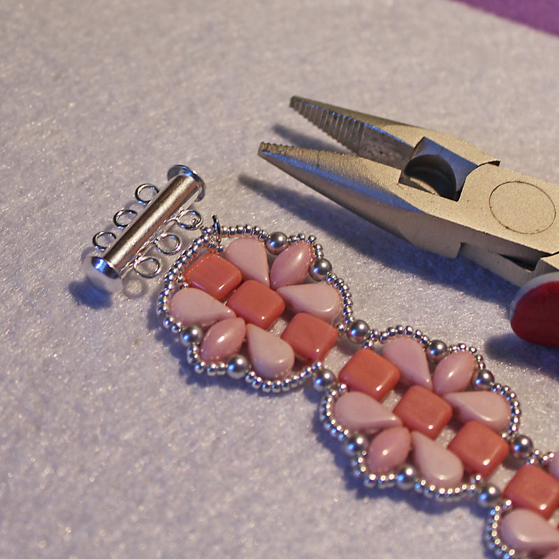 PDF Tutorial Bracelet "Pink Flower"