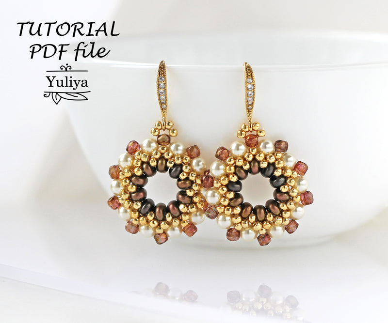 PDF Tutorial Earrings "Francine"