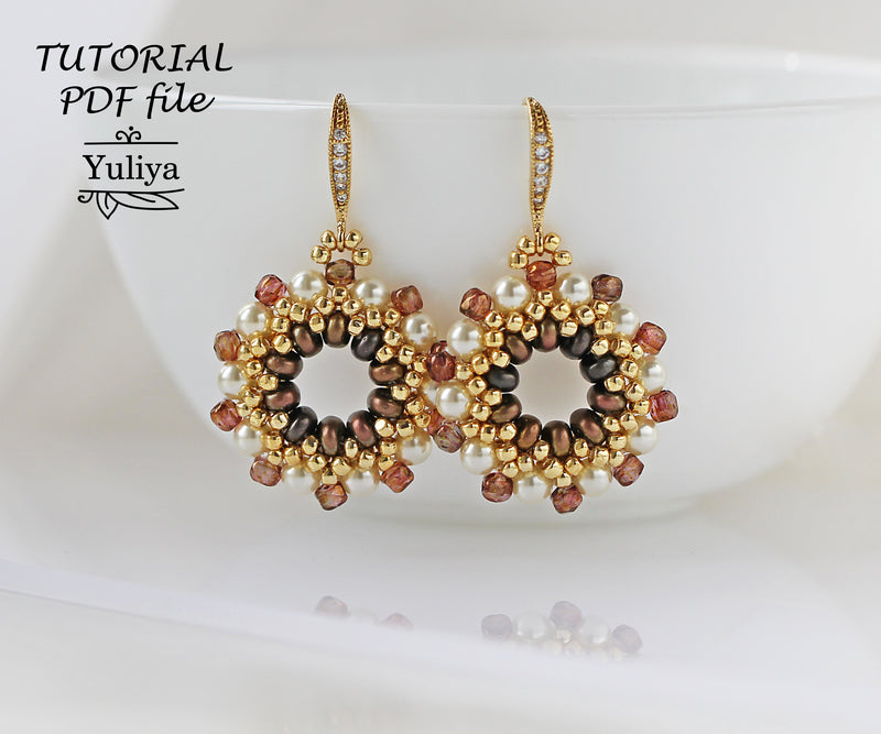 PDF Tutorial Earrings "Francine"