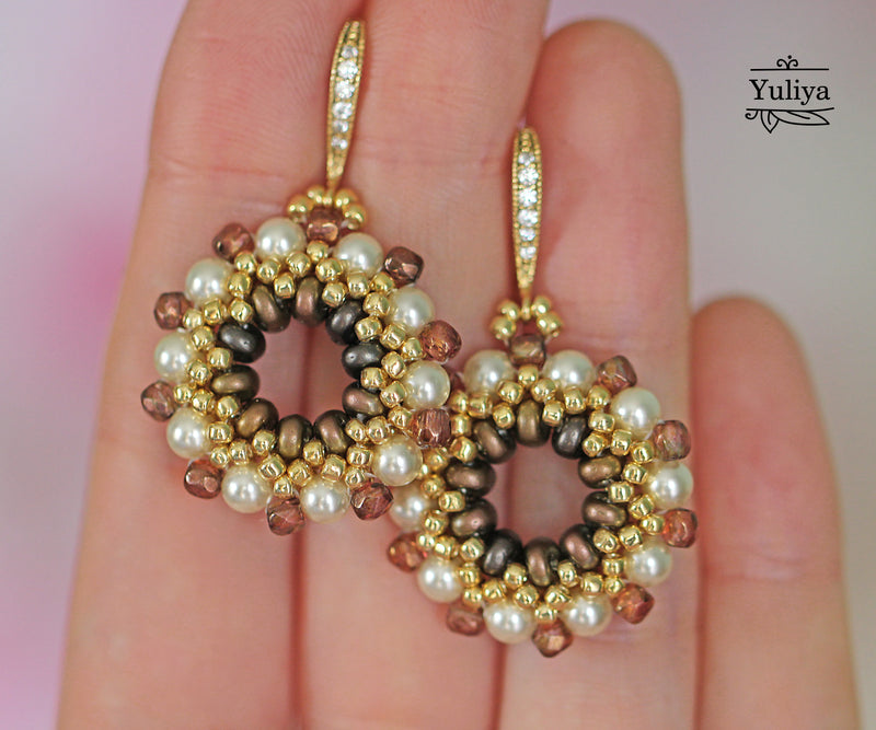 PDF Tutorial Earrings "Francine"