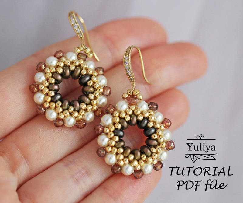 PDF Tutorial Earrings "Francine"