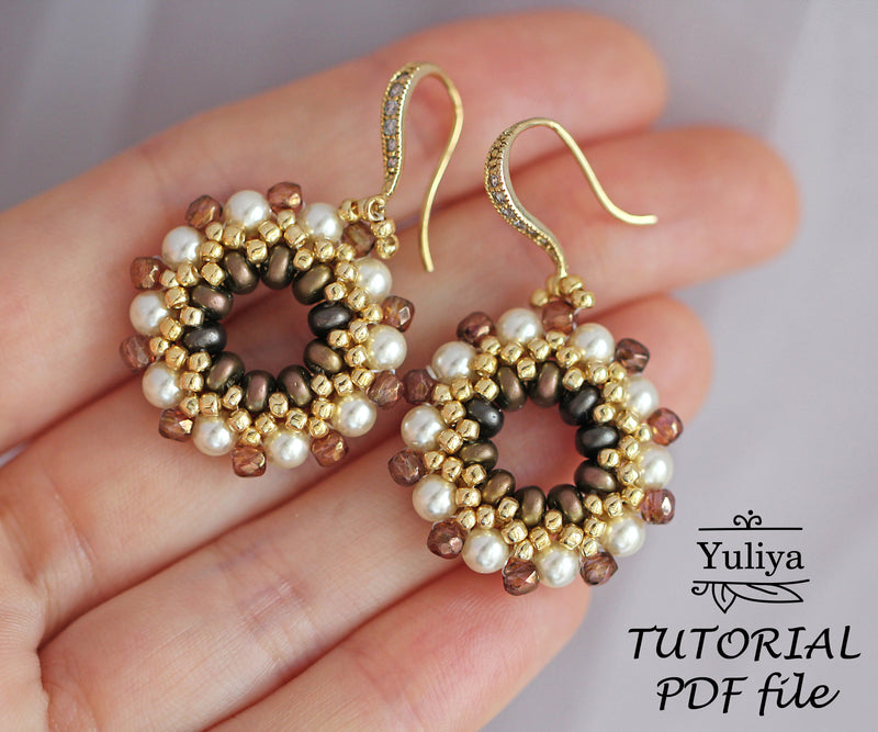PDF Tutorial Earrings "Francine"