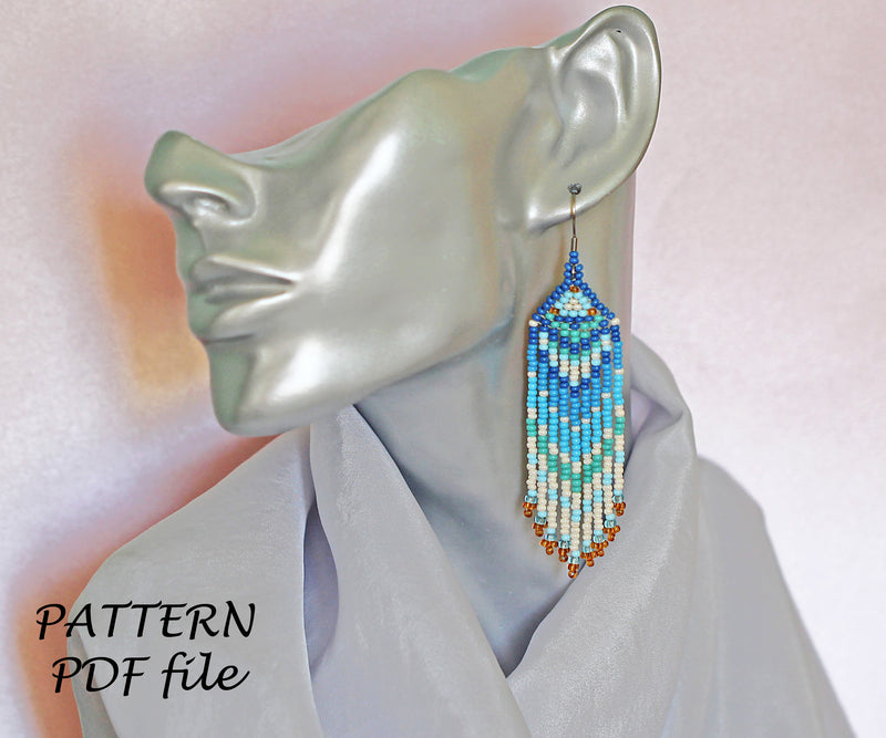 PDF Brick Stitch Earring Pattern (#8)
