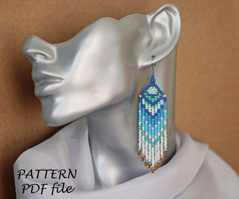 PDF Brick Stitch Earring Pattern (#8)