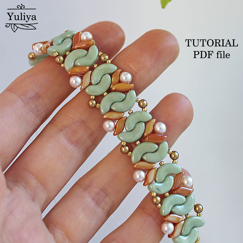 PDF Tutorial Bracelet "Sunflower"