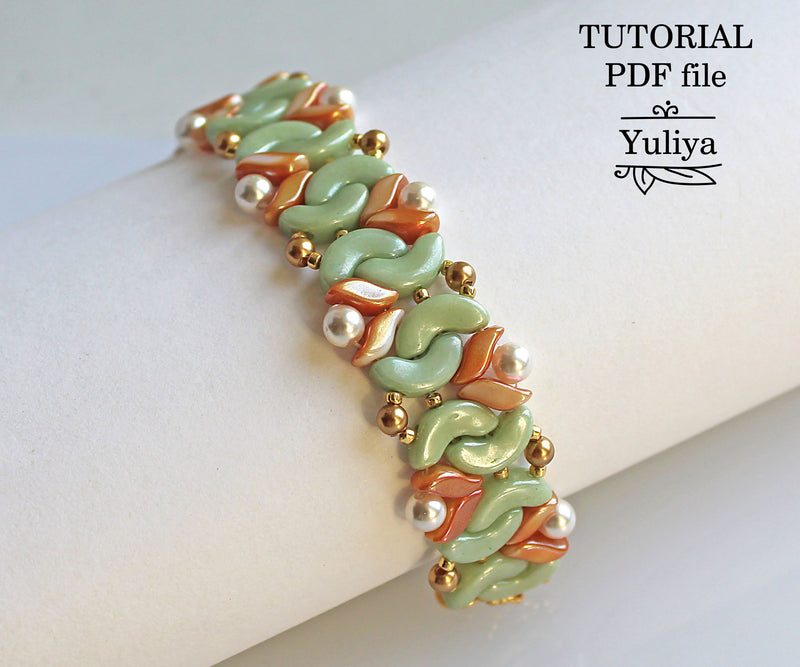 PDF Tutorial Bracelet "Sunflower"