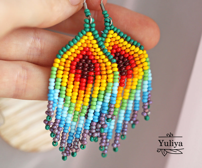 PDF Brick Stitch Earring Pattern (#9)
