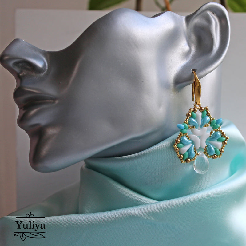 PDF Tutorial Earrings "Clover"