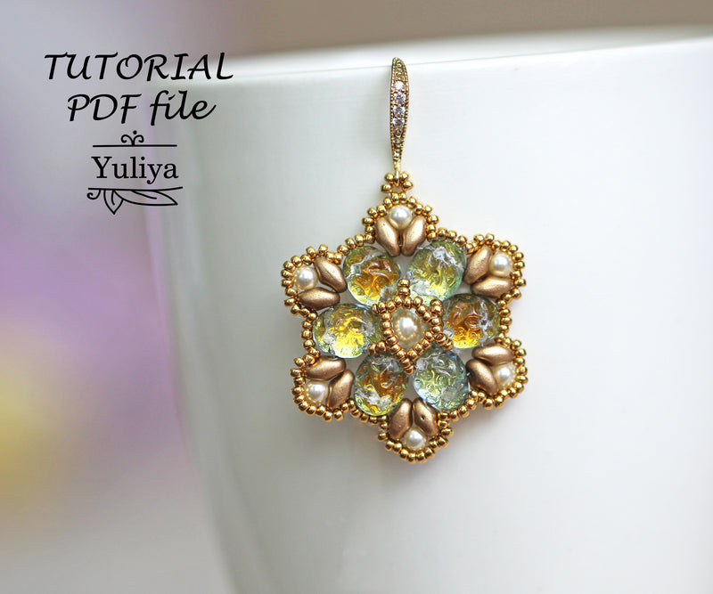PDF Tutorial Earrings "Margie"