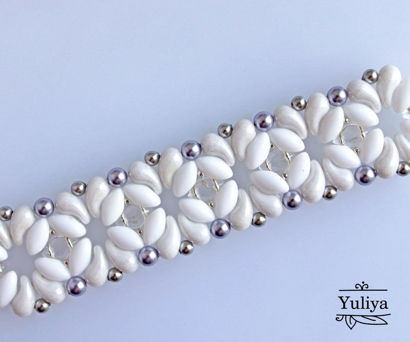 PDF Tutorial Bracelet "Snow"
