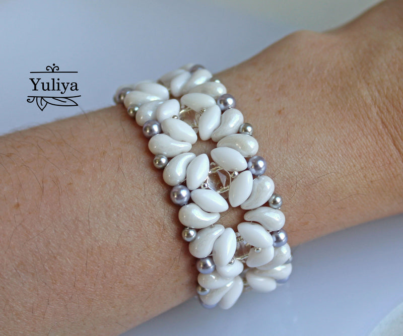 PDF Tutorial Bracelet "Snow"