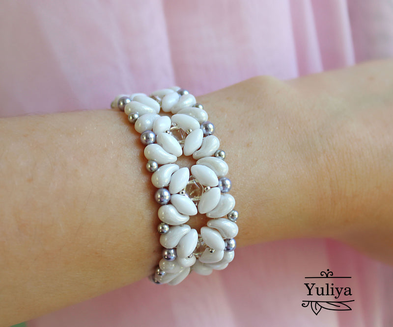 PDF Tutorial Bracelet "Snow"