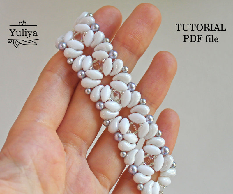 PDF Tutorial Bracelet "Snow"