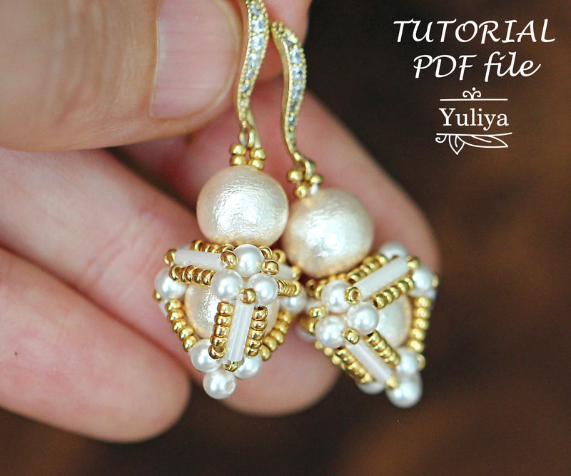PDF Tutorial Earrings "Nellie"