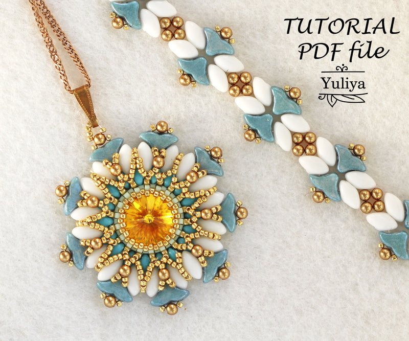 PDF Tutorial Jewelry Set "Allegra"