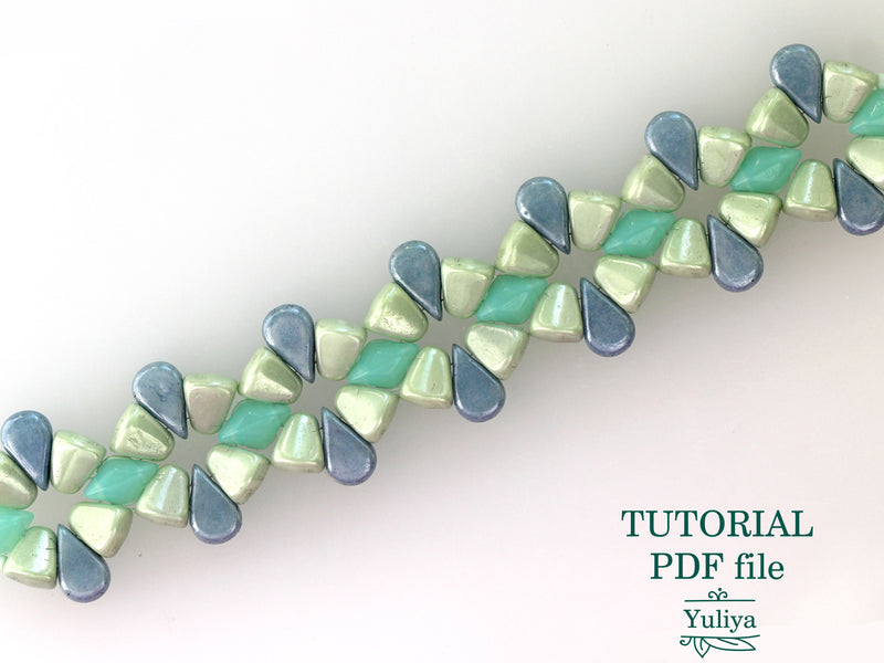 PDF Tutorial Bracelet "Lime Green"