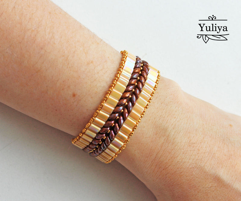 PDF Tutorial bracelet "Sabine"
