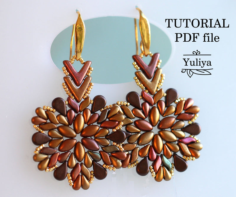 PDF Tutorial earrings "Alla"