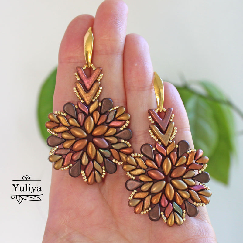 PDF Tutorial earrings "Alla"