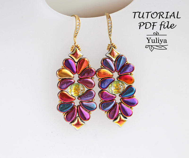 PDF Tutorial Earrings "Brenda"