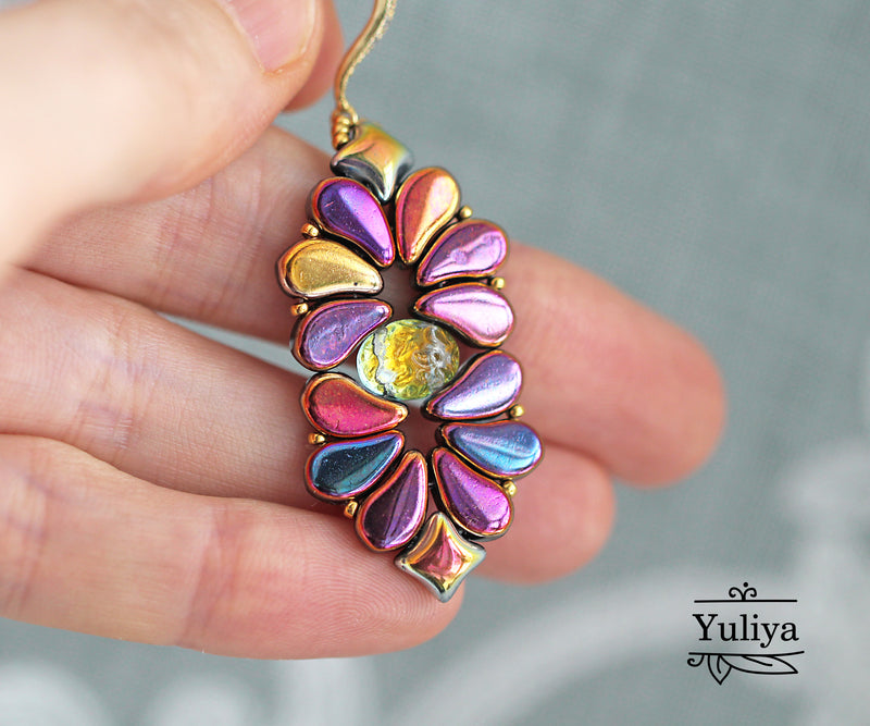 PDF Tutorial Earrings "Brenda"