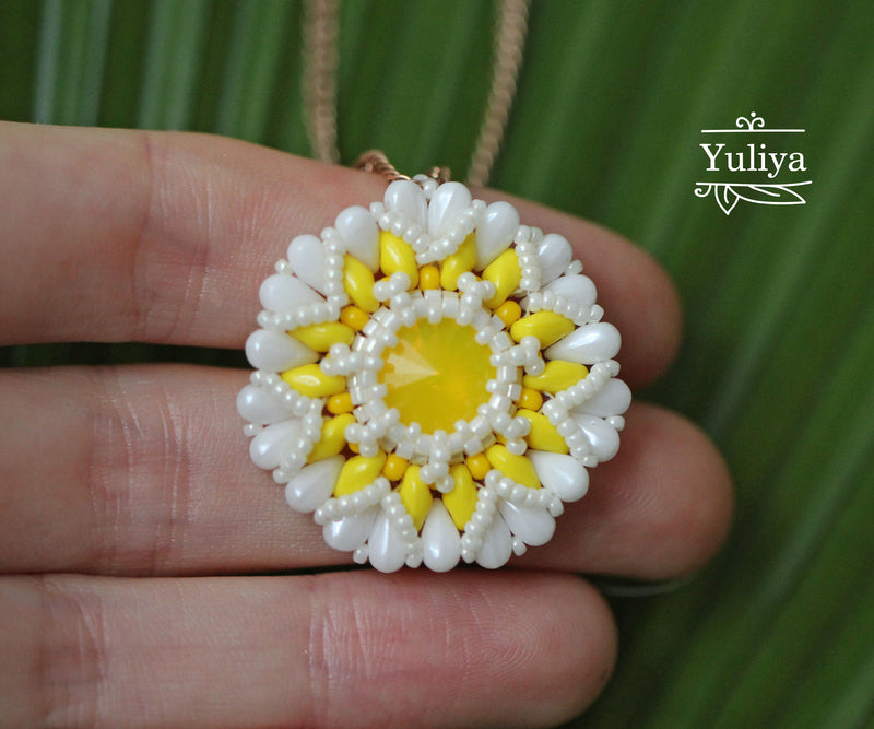 PDF Tutorial Pendant "Chamomile" (Daisy)