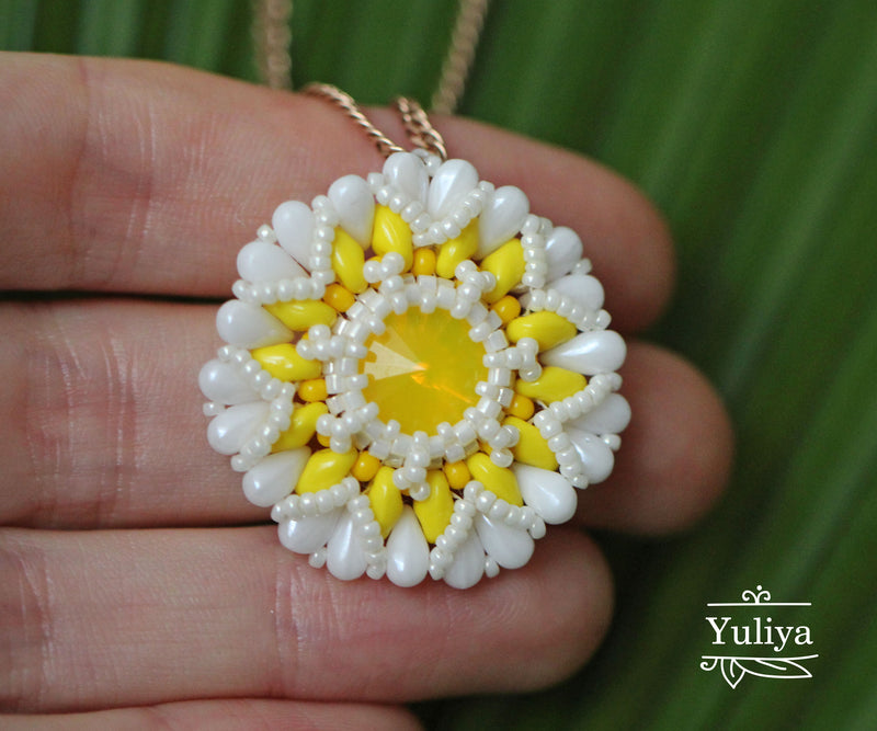 PDF Tutorial Pendant "Chamomile" (Daisy)