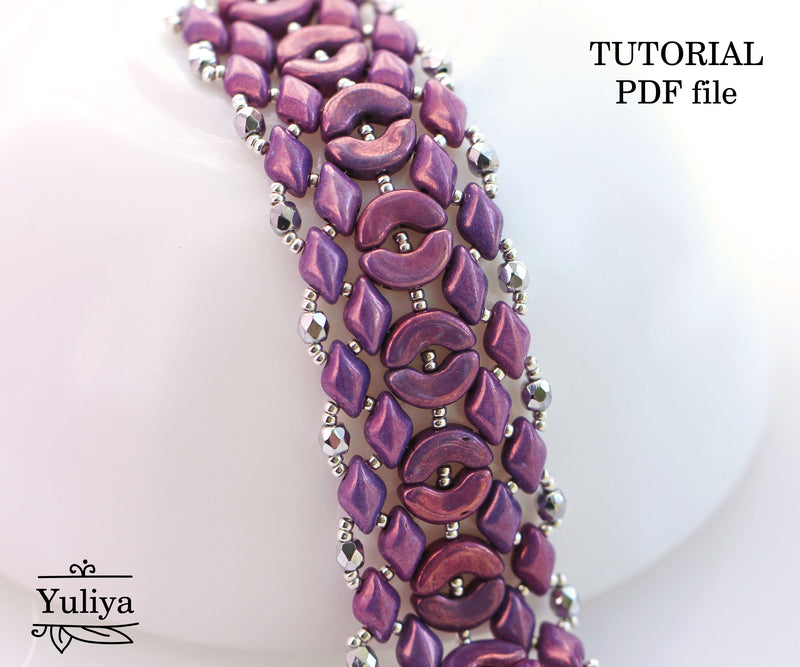 PDF Tutorial Bracelet "Purple"