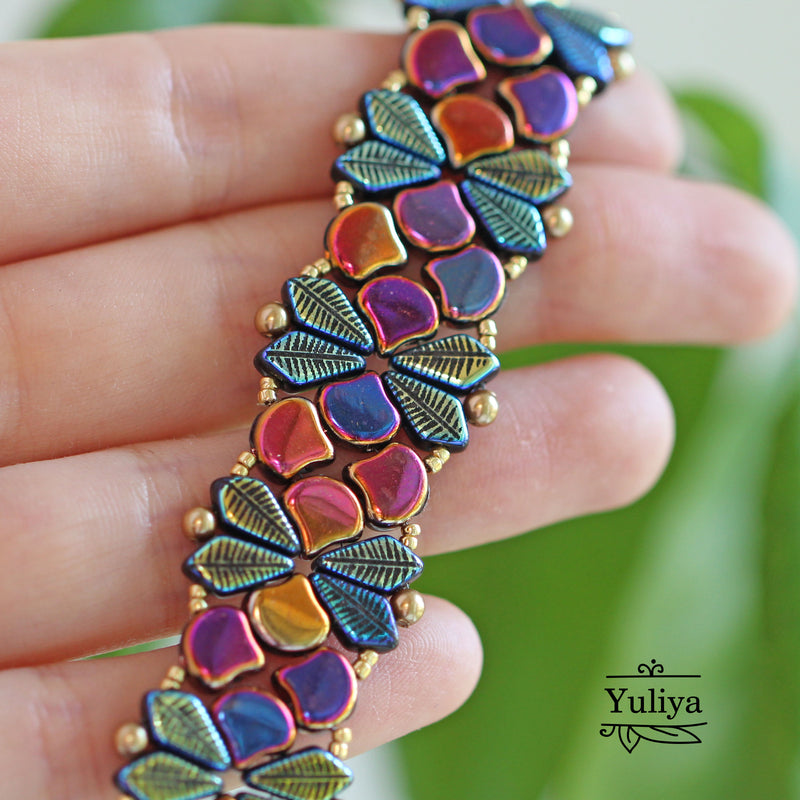 PDF Tutorial Bracelet "Autumn Leaves"