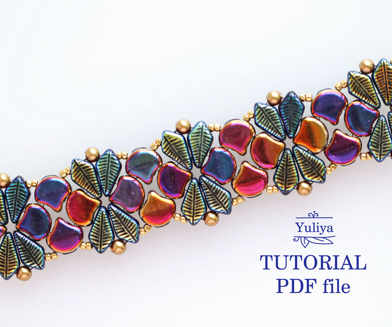 PDF Tutorial Bracelet "Autumn Leaves"