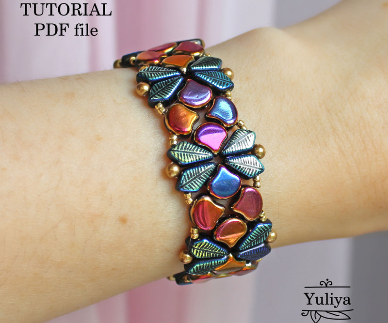 PDF Tutorial Jewelry Set "Autumn Leaves"