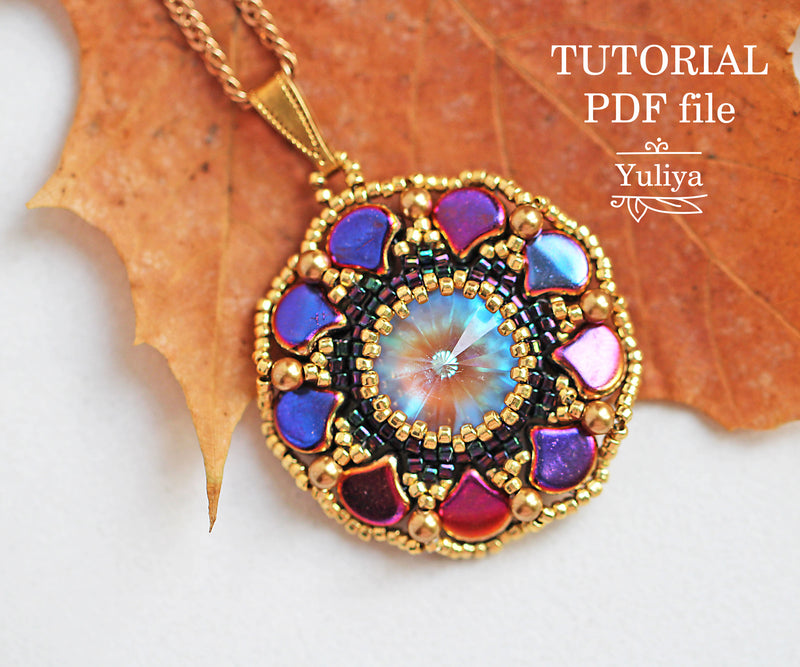 PDF Tutorial Pendant "Autumn Leaves"