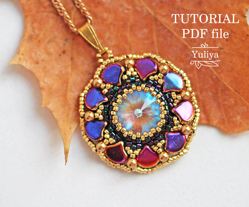 PDF Tutorial Jewelry Set "Autumn Leaves"