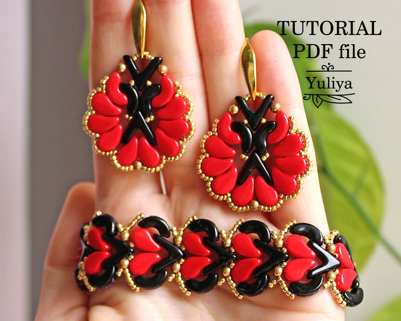 PDF Tutorial Jewelry Set "Carmen"