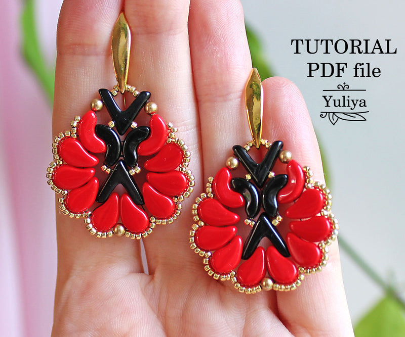 PDF Tutorial Jewelry Set "Carmen"