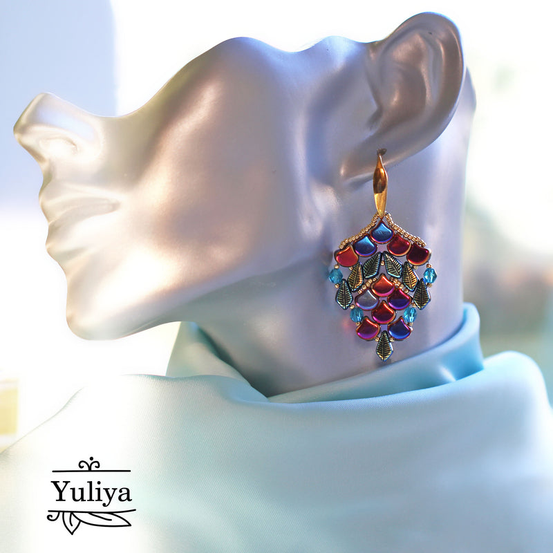 PDF Tutorial Earrings "Autumn Leaves"