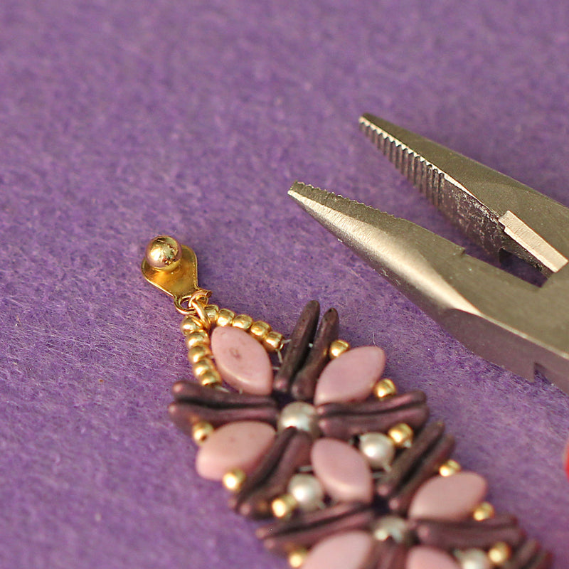 PDF Tutorial Bracelet "Rose And Lilac"