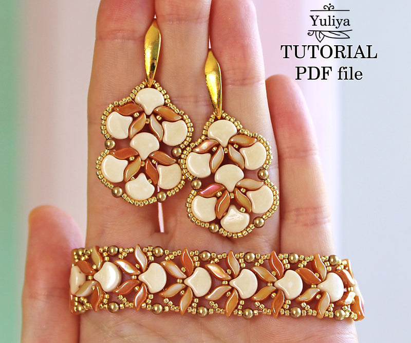 PDF Tutorial Jewelry Set "Toffie"