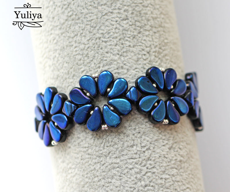 PDF Tutorial Bracelet "Paisley Flower"
