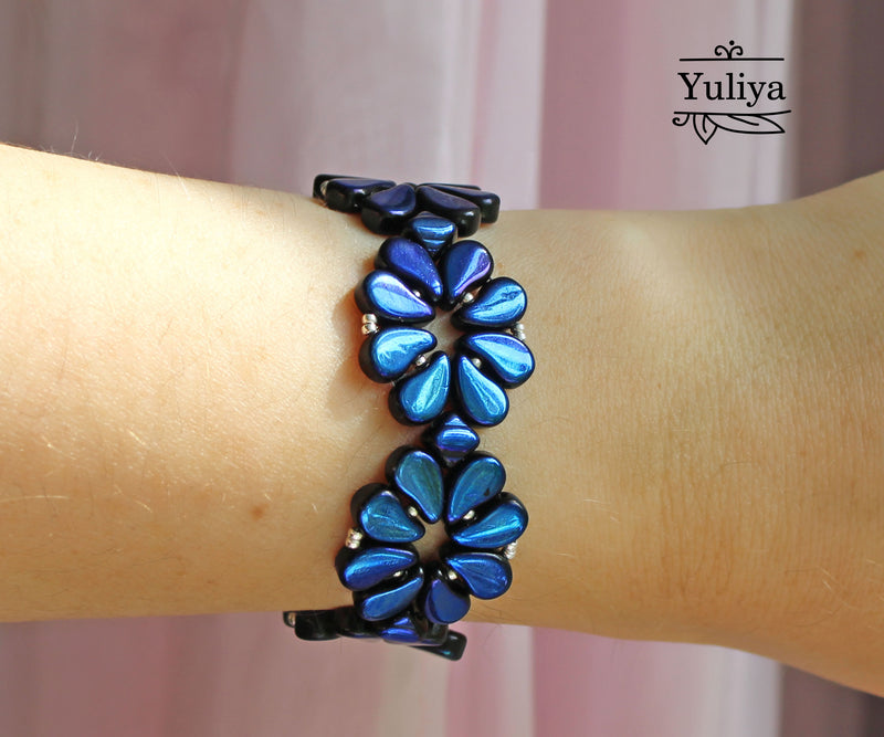 PDF Tutorial Bracelet "Paisley Flower"