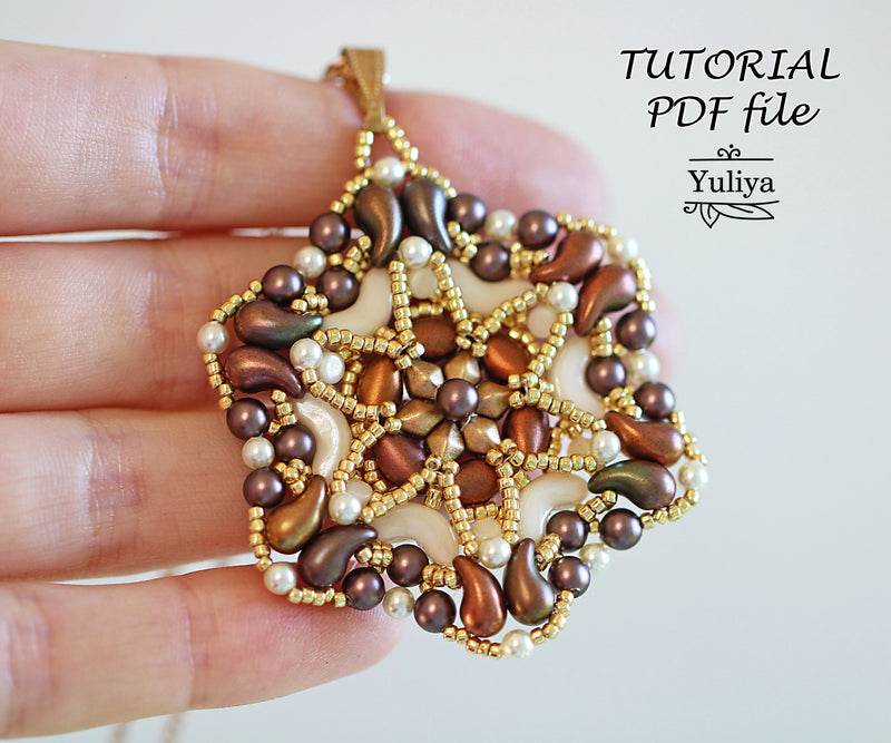 PDF Tutorial Brown Pendant