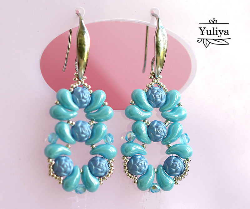 PDF Tutorial Earrings "Winter"