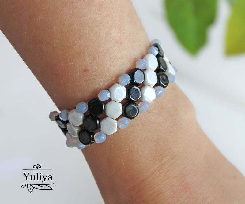 PDF Tutorial Bracelet "Zebra"