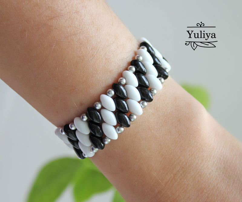 PDF Tutorial Bracelet "Zebra"