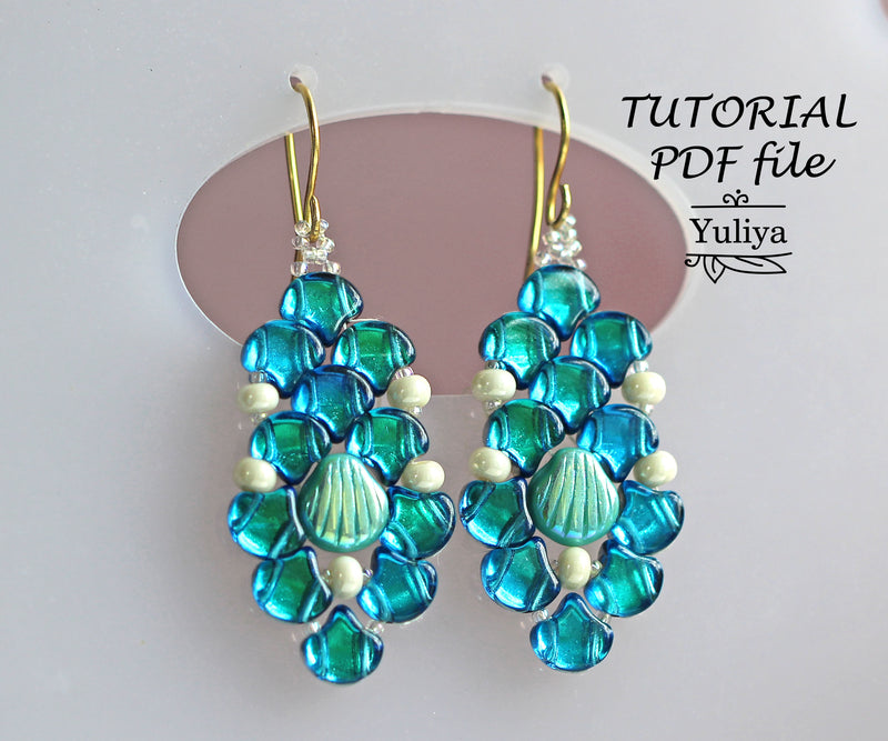 PDF Tutorial Earrings "Afrodita"