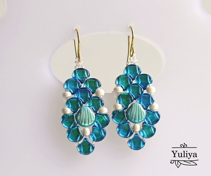 PDF Tutorial Earrings "Afrodita"
