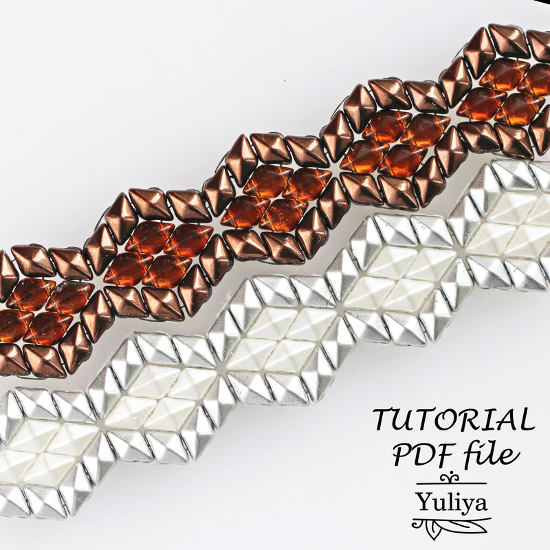 PDF Tutorial Bracelet "DiamonDuo Chain"