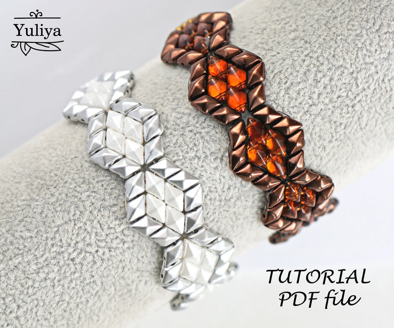 PDF Tutorial Bracelet "DiamonDuo Chain"